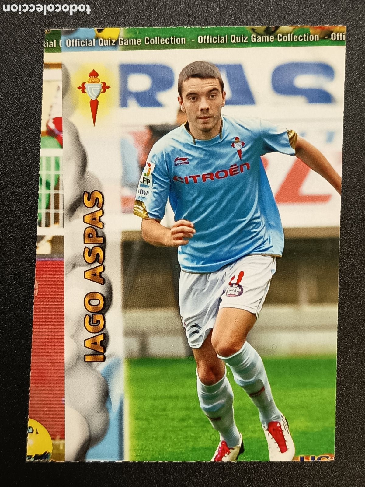 Coleccionismo cromos antiguos: ERROR CORTE 0507 507 IAGO ASPAS CELTA OFFICIAL QUIZ GAME COLLECTION 2012 2013 2012-13 MUNDICROMO