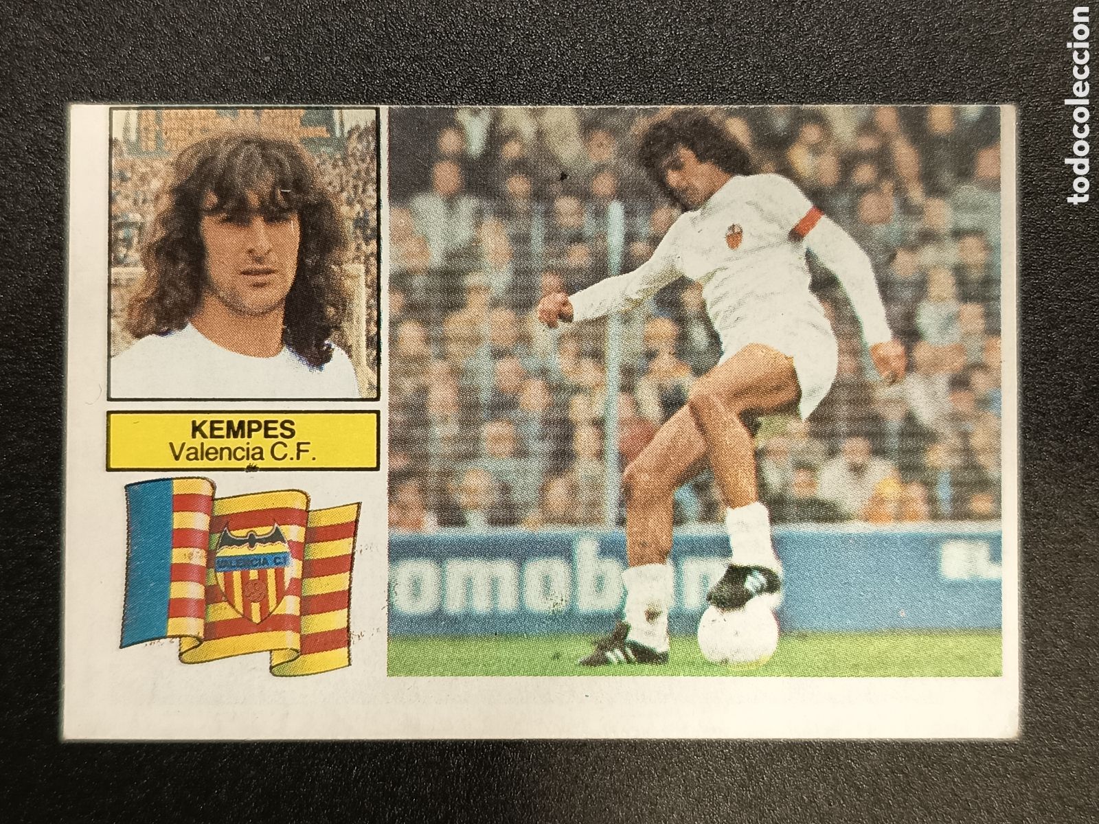 Coleccionismo cromos antiguos: ERROR CORTE CENTRADO KEMPES VALENCIA C.F. EDICIONES ESTE 1982 1983 82-83 &Uacute;LTIMOS FICHAJES 10
