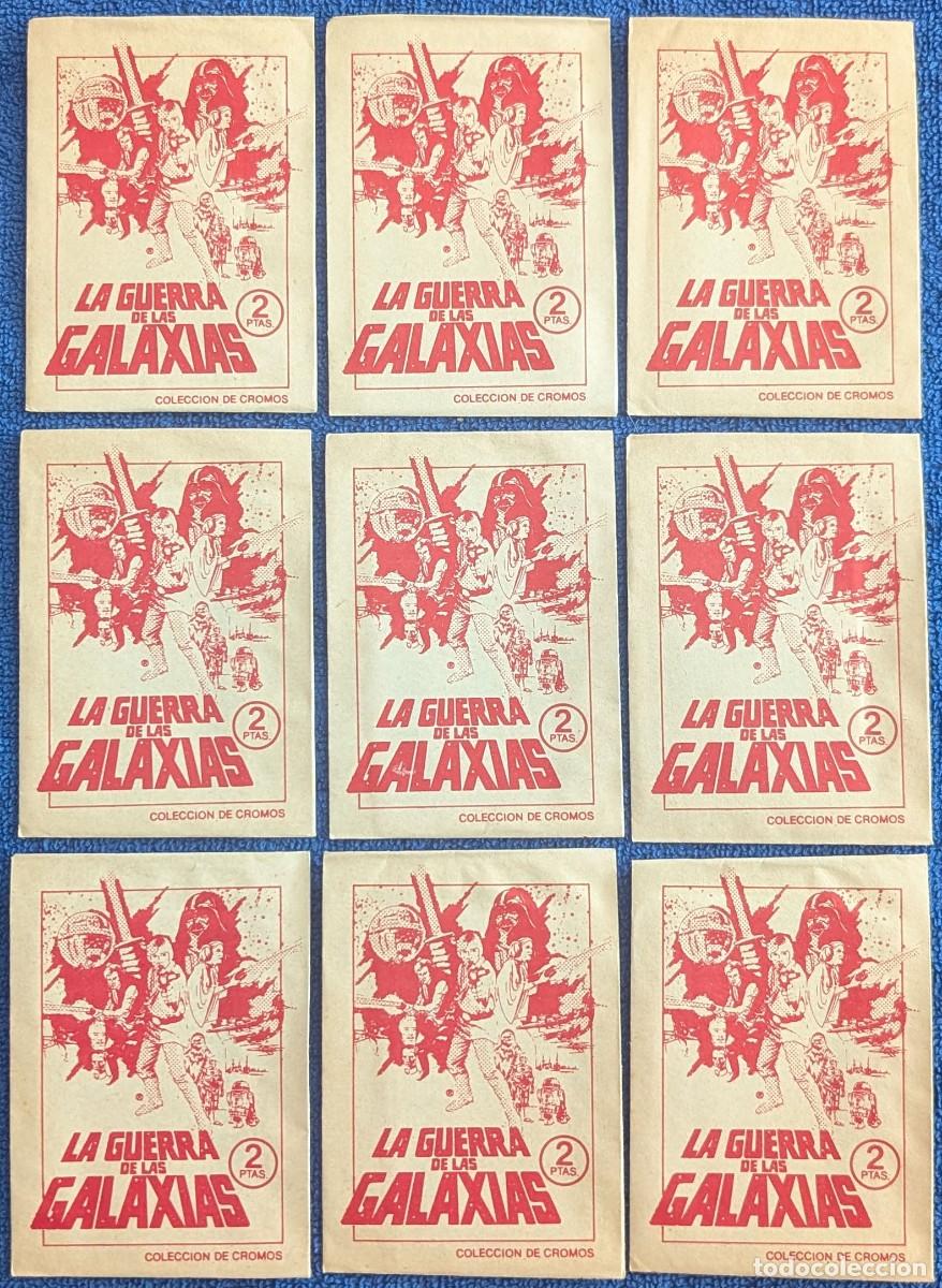 Coleccionismo cromos antiguos: Lote de 9 sobres cerrados de La guerra de las galaxias - Star Wars - Pacosa Dos (1977) &iexcl;Impecables!