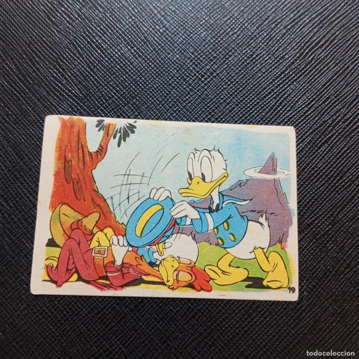 Coleccionismo cromos antiguos: 19 EL PATO DONALD VA DE CAZA CHOCOLATES LLOVERAS DISNEY 1948 CROMO - SIN PEGAR - A214 PG181 B