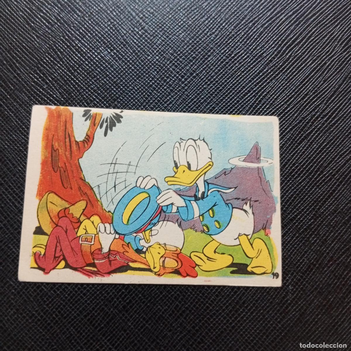 Coleccionismo cromos antiguos: 19 EL PATO DONALD VA DE CAZA CHOCOLATES LLOVERAS DISNEY 1948 CROMO - SIN PEGAR - A214 PG190