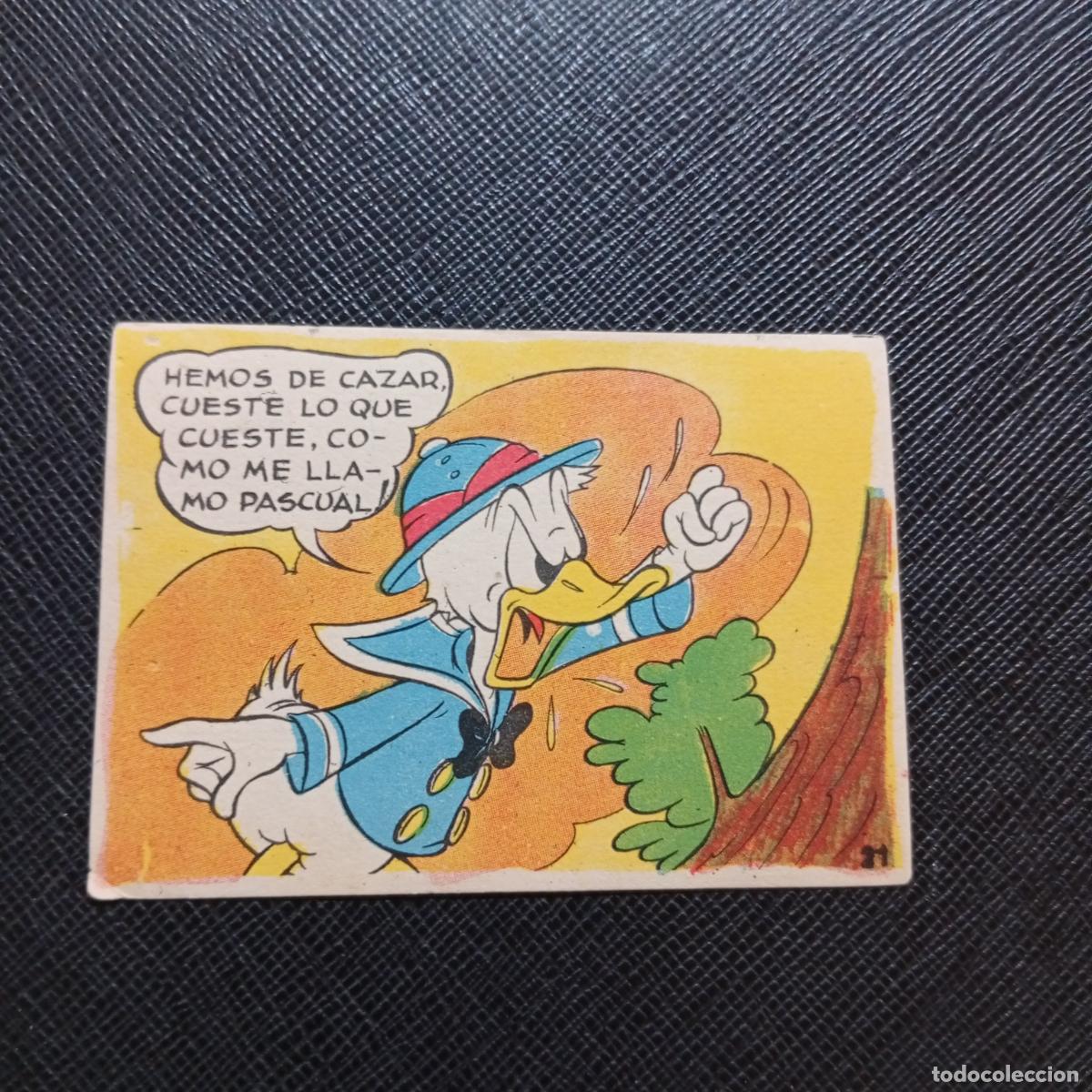 Coleccionismo cromos antiguos: 21 EL PATO DONALD VA DE CAZA CHOCOLATES LLOVERAS DISNEY 1948 CROMO - SIN PEGAR - A214 PG199 B