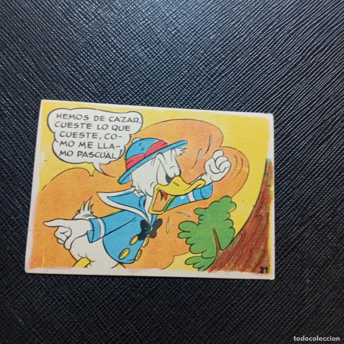 Coleccionismo cromos antiguos: 21 EL PATO DONALD VA DE CAZA CHOCOLATES LLOVERAS DISNEY 1948 CROMO - SIN PEGAR - A214 PG208 B