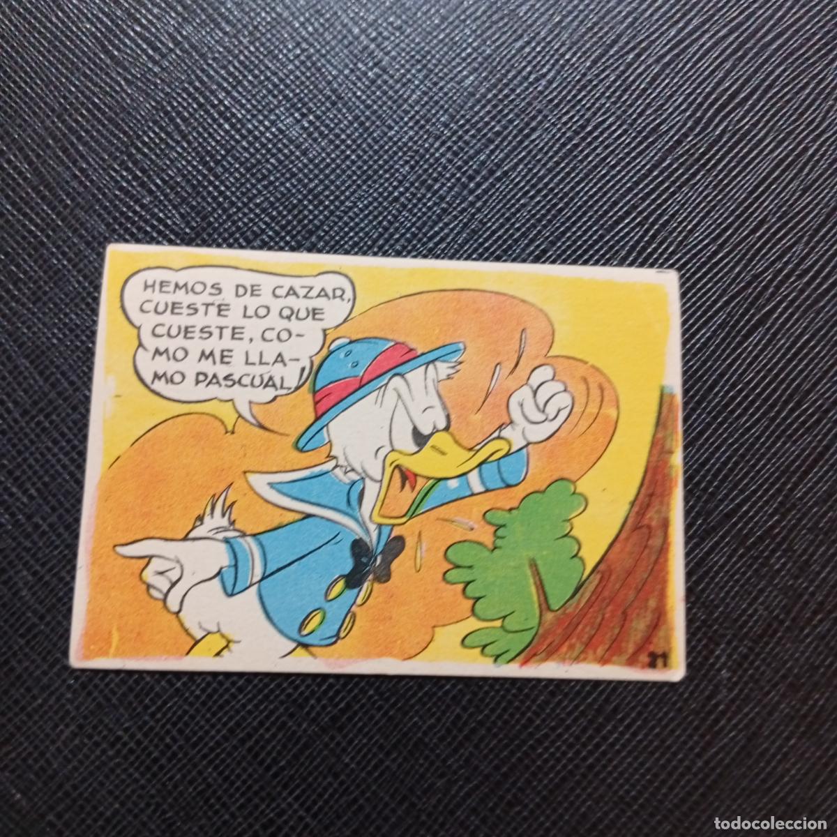 Coleccionismo cromos antiguos: 21 EL PATO DONALD VA DE CAZA CHOCOLATES LLOVERAS DISNEY 1948 CROMO - SIN PEGAR - A214 PG217