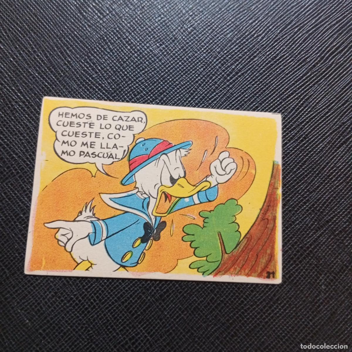 Coleccionismo cromos antiguos: 21 EL PATO DONALD VA DE CAZA CHOCOLATES LLOVERAS DISNEY 1948 CROMO - SIN PEGAR - A214 PG217 B