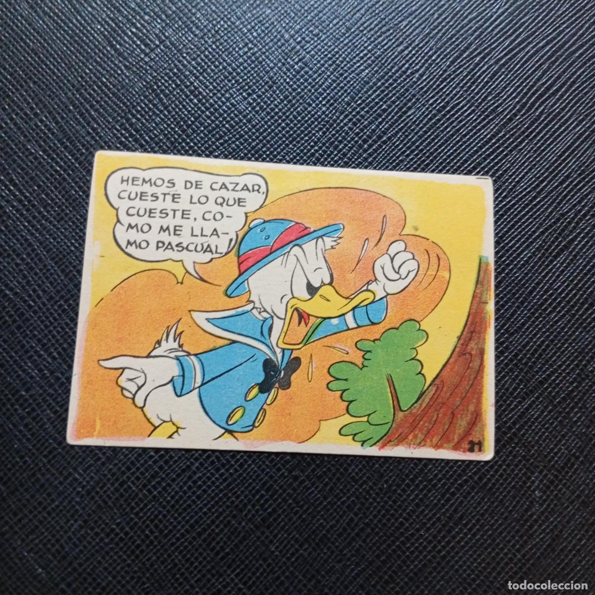 Coleccionismo cromos antiguos: 21 EL PATO DONALD VA DE CAZA CHOCOLATES LLOVERAS DISNEY 1948 CROMO - SIN PEGAR - A214 PG235