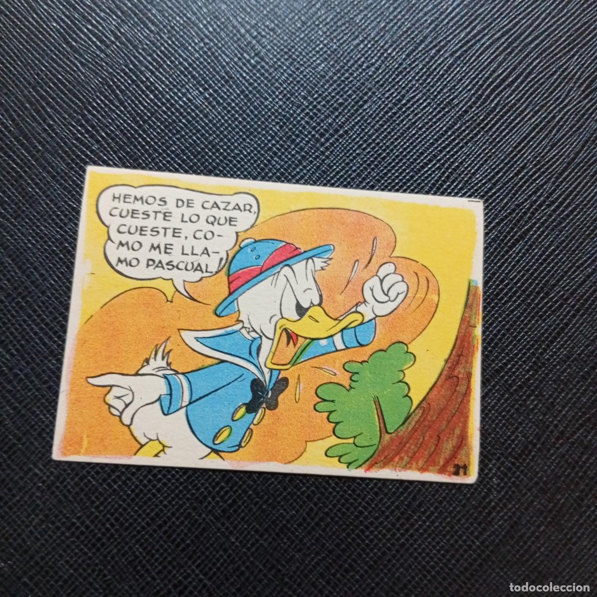 Coleccionismo cromos antiguos: 21 EL PATO DONALD VA DE CAZA CHOCOLATES LLOVERAS DISNEY 1948 CROMO - SIN PEGAR - A214 PG244