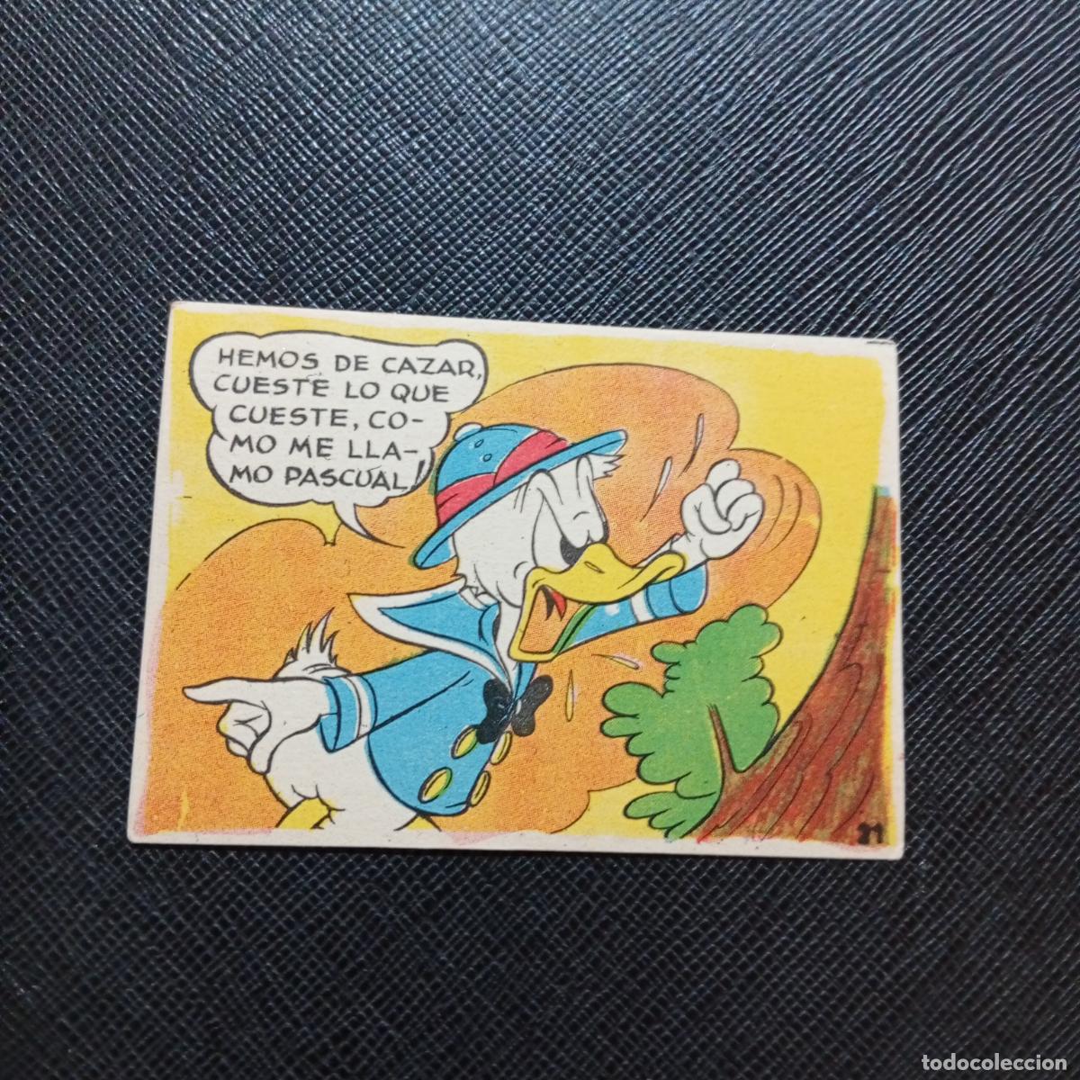Coleccionismo cromos antiguos: 21 EL PATO DONALD VA DE CAZA CHOCOLATES LLOVERAS DISNEY 1948 CROMO - SIN PEGAR - A214 PG244 B