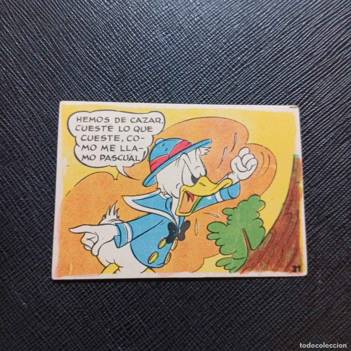 Coleccionismo cromos antiguos: 21 EL PATO DONALD VA DE CAZA CHOCOLATES LLOVERAS DISNEY 1948 CROMO - SIN PEGAR - A214 PG253