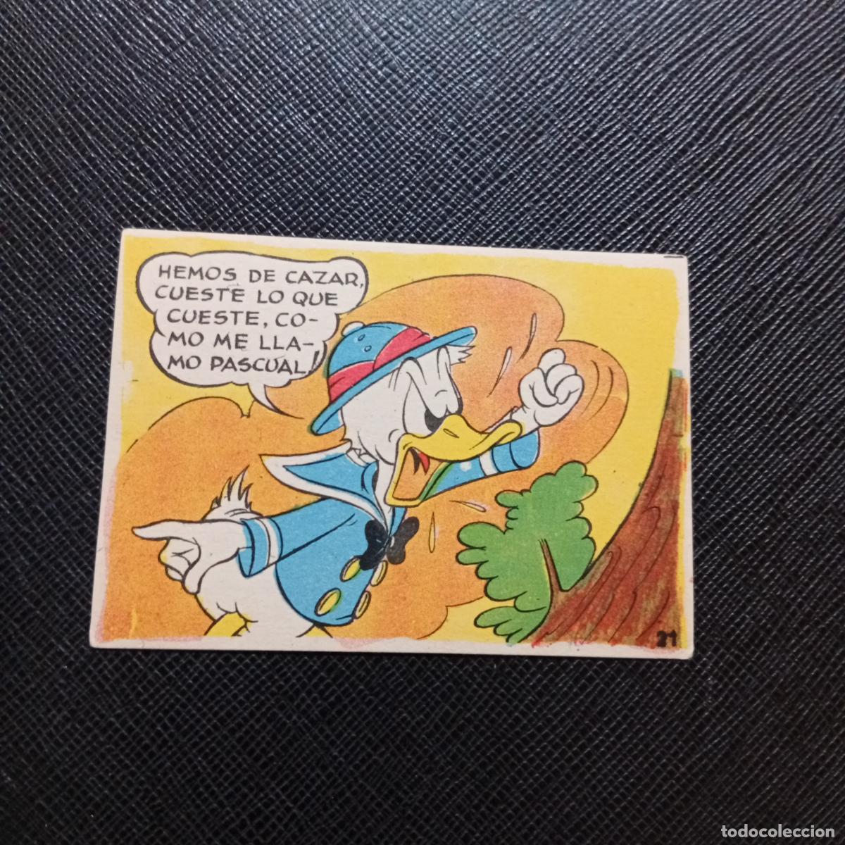 Coleccionismo cromos antiguos: 21 EL PATO DONALD VA DE CAZA CHOCOLATES LLOVERAS DISNEY 1948 CROMO - SIN PEGAR - A214 PG253 B