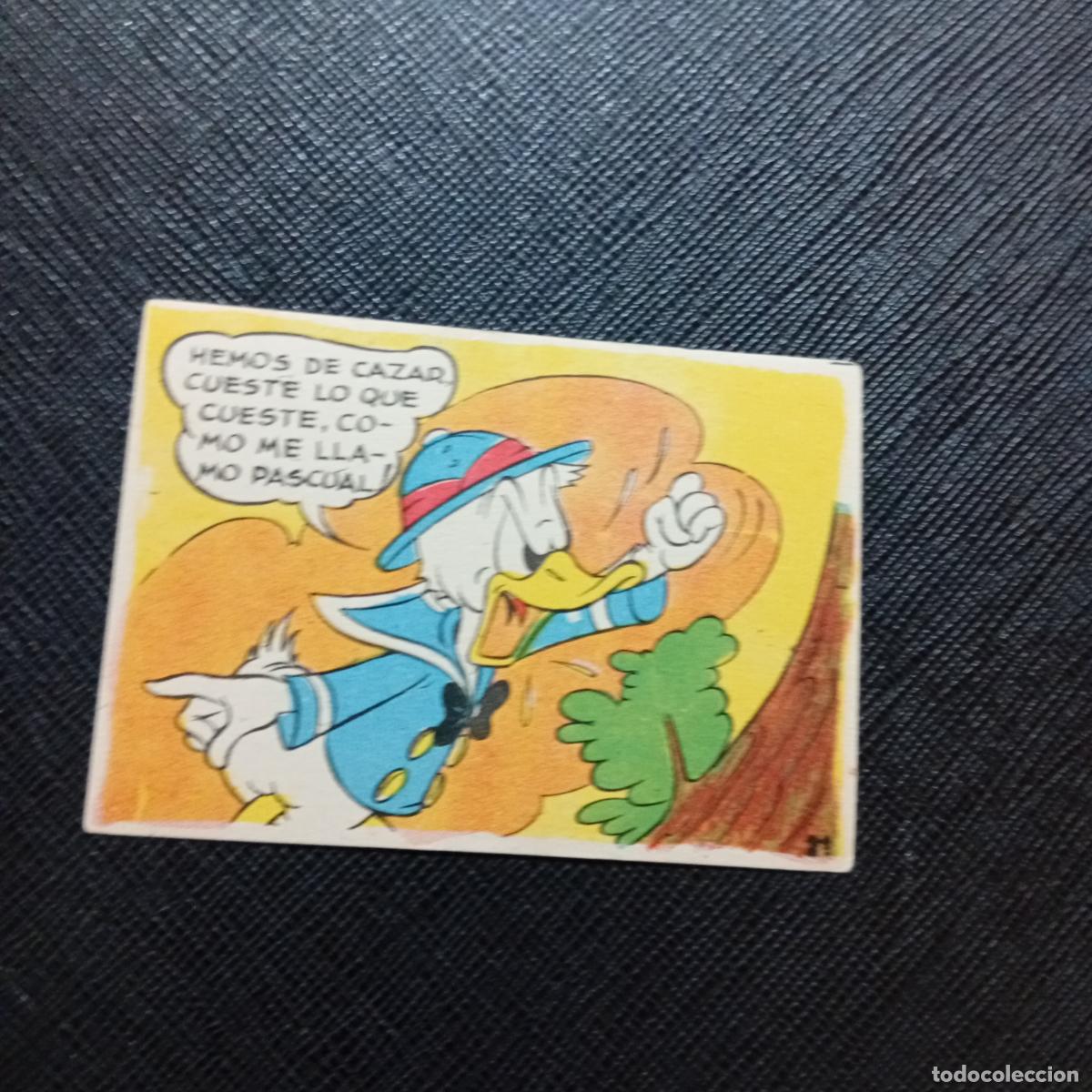 Coleccionismo cromos antiguos: 21 EL PATO DONALD VA DE CAZA CHOCOLATES LLOVERAS DISNEY 1948 CROMO - SIN PEGAR - A214 PG262