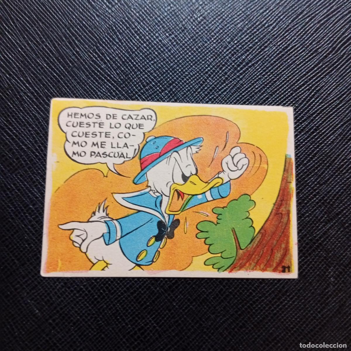 Coleccionismo cromos antiguos: 21 EL PATO DONALD VA DE CAZA CHOCOLATES LLOVERAS DISNEY 1948 CROMO - SIN PEGAR - A214 PG271