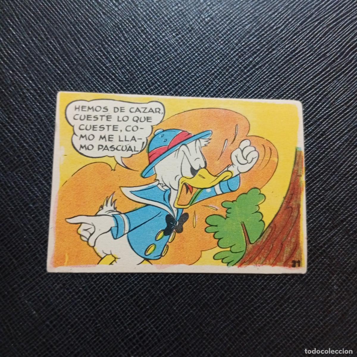 Coleccionismo cromos antiguos: 21 EL PATO DONALD VA DE CAZA CHOCOLATES LLOVERAS DISNEY 1948 CROMO - SIN PEGAR - A214 PG298 B
