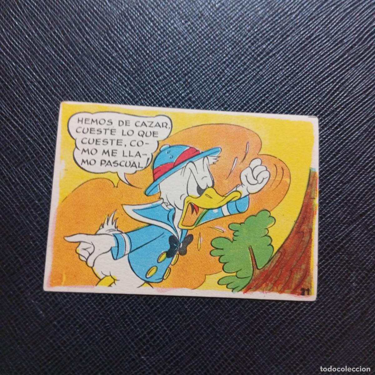 Coleccionismo cromos antiguos: 21 EL PATO DONALD VA DE CAZA CHOCOLATES LLOVERAS DISNEY 1948 CROMO - SIN PEGAR - A214 PG307