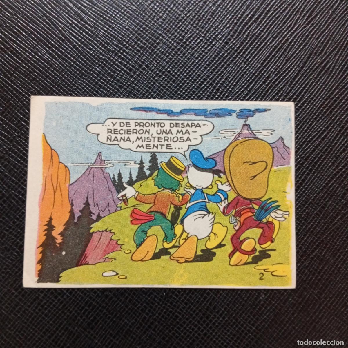 Coleccionismo cromos antiguos: 2 LOS TRES CABALLEROS Y STROMBOLI CHOCOLATES LLOVERAS DISNEY 1948 CROMO - SIN PEGAR - A214 PG199