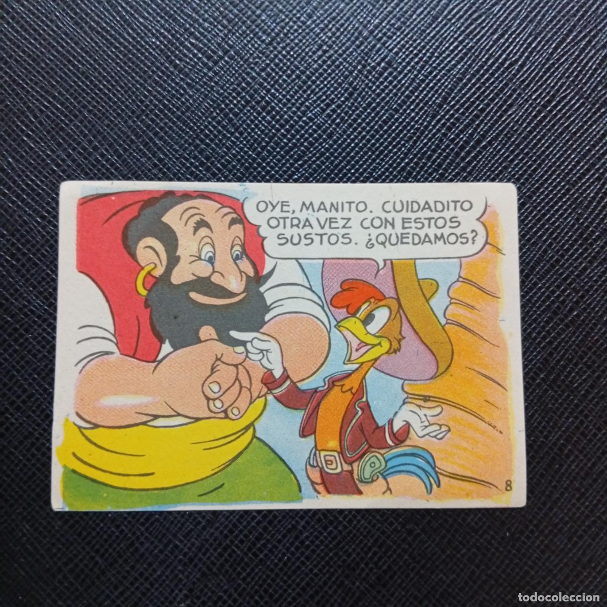 Coleccionismo cromos antiguos: 8 LOS TRES CABALLEROS Y STROMBOLI CHOCOLATES LLOVERAS DISNEY 1948 CROMO - SIN PEGAR - A214 PG199
