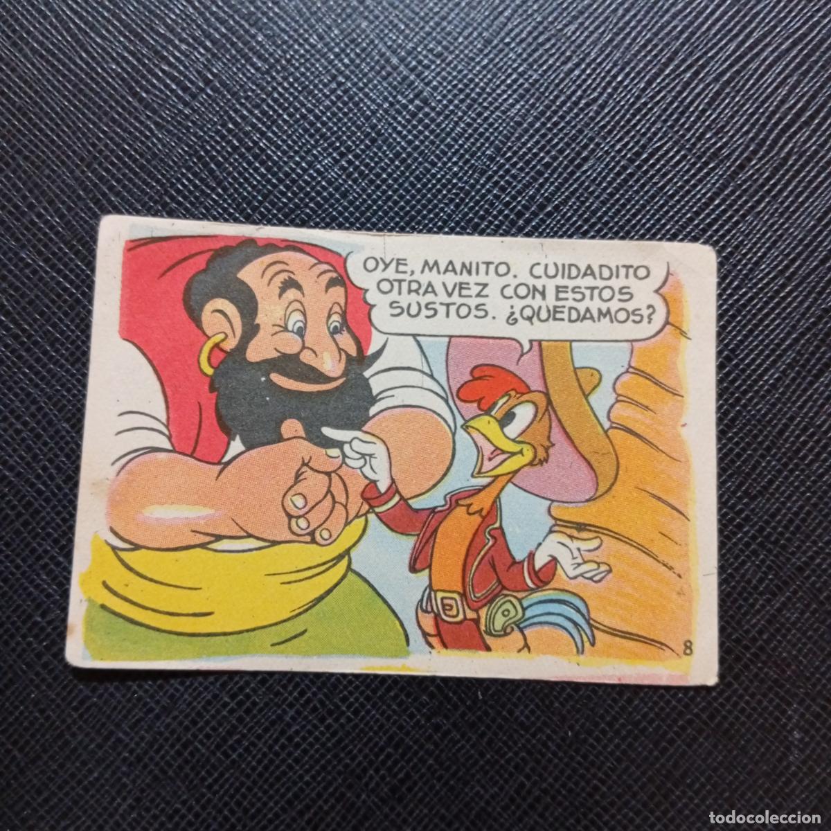 Coleccionismo cromos antiguos: 8 LOS TRES CABALLEROS Y STROMBOLI CHOCOLATES LLOVERAS DISNEY 1948 CROMO - SIN PEGAR - A214 PG199 B