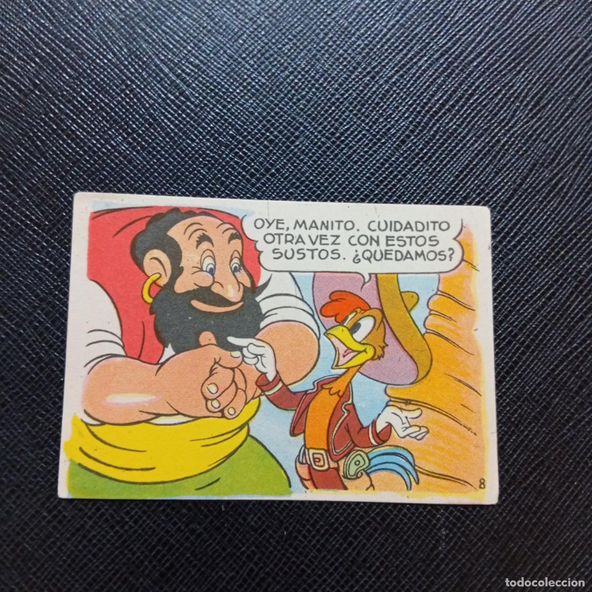 Coleccionismo cromos antiguos: 8 LOS TRES CABALLEROS Y STROMBOLI CHOCOLATES LLOVERAS DISNEY 1948 CROMO - SIN PEGAR - A214 PG208