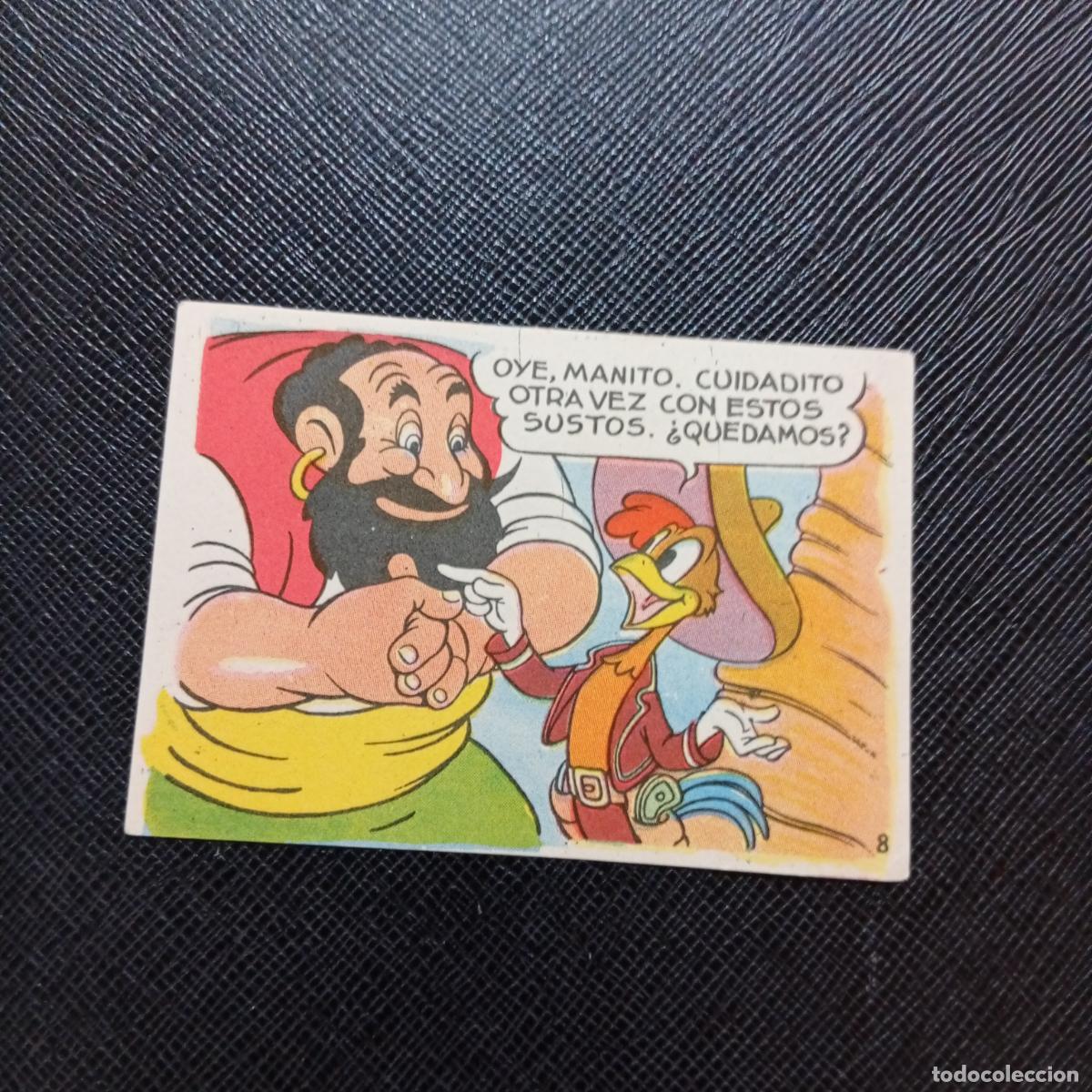 Coleccionismo cromos antiguos: 8 LOS TRES CABALLEROS Y STROMBOLI CHOCOLATES LLOVERAS DISNEY 1948 CROMO - SIN PEGAR - A214 PG280