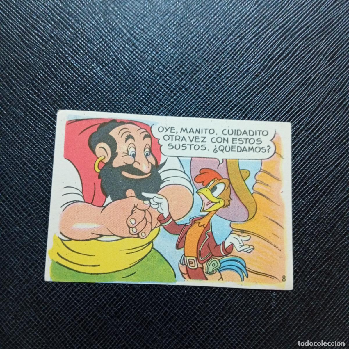Coleccionismo cromos antiguos: 8 LOS TRES CABALLEROS Y STROMBOLI CHOCOLATES LLOVERAS DISNEY 1948 CROMO - SIN PEGAR - A214 PG289