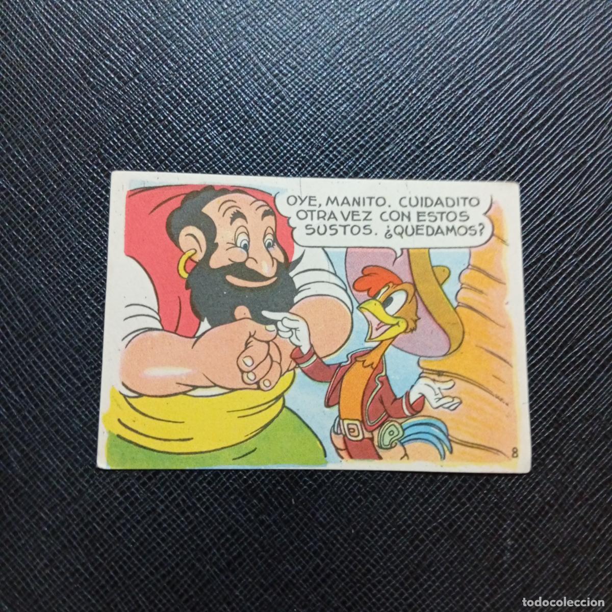 Coleccionismo cromos antiguos: 8 LOS TRES CABALLEROS Y STROMBOLI CHOCOLATES LLOVERAS DISNEY 1948 CROMO - SIN PEGAR - A214 PG289 B