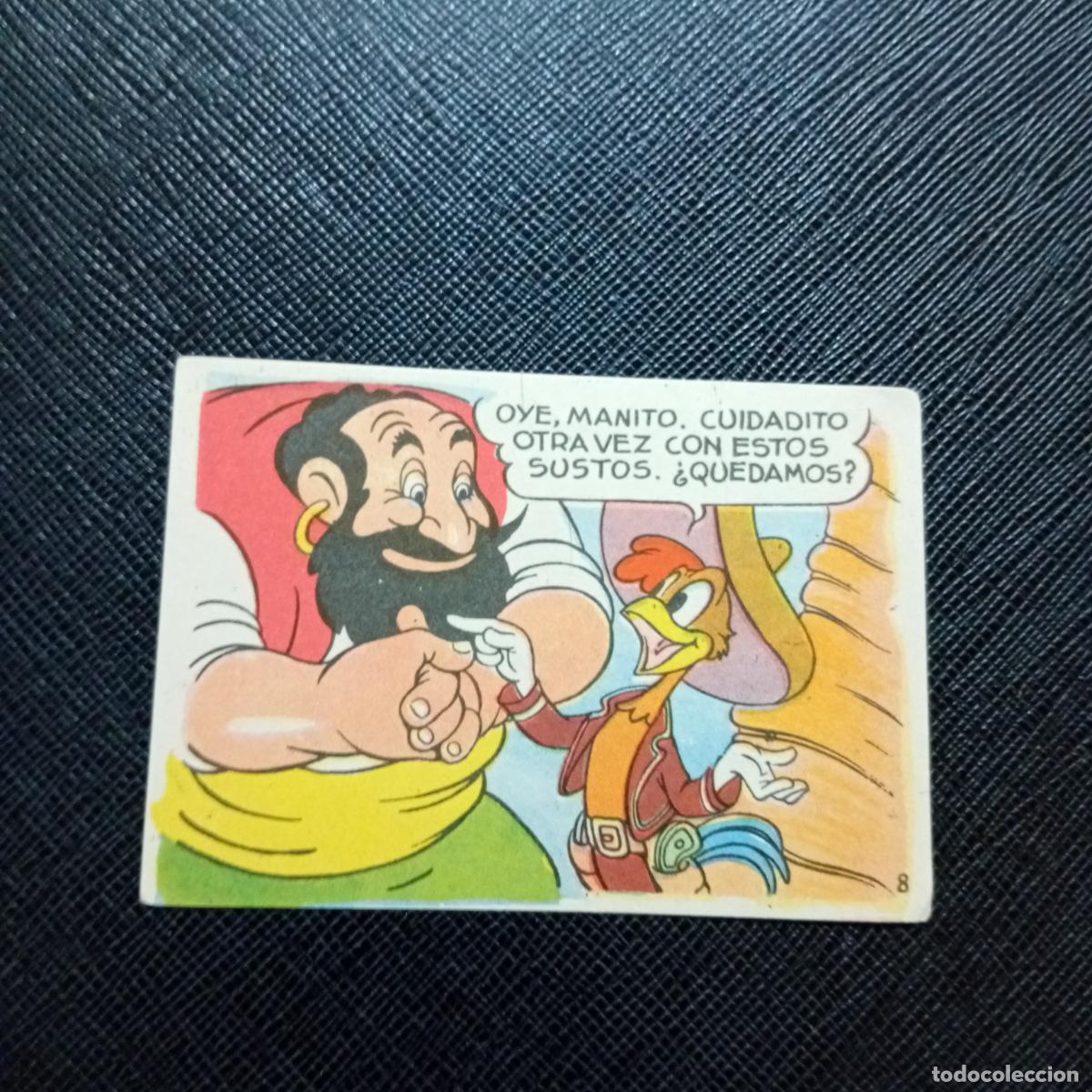 Coleccionismo cromos antiguos: 8 LOS TRES CABALLEROS Y STROMBOLI CHOCOLATES LLOVERAS DISNEY 1948 CROMO - SIN PEGAR - A214 PG298