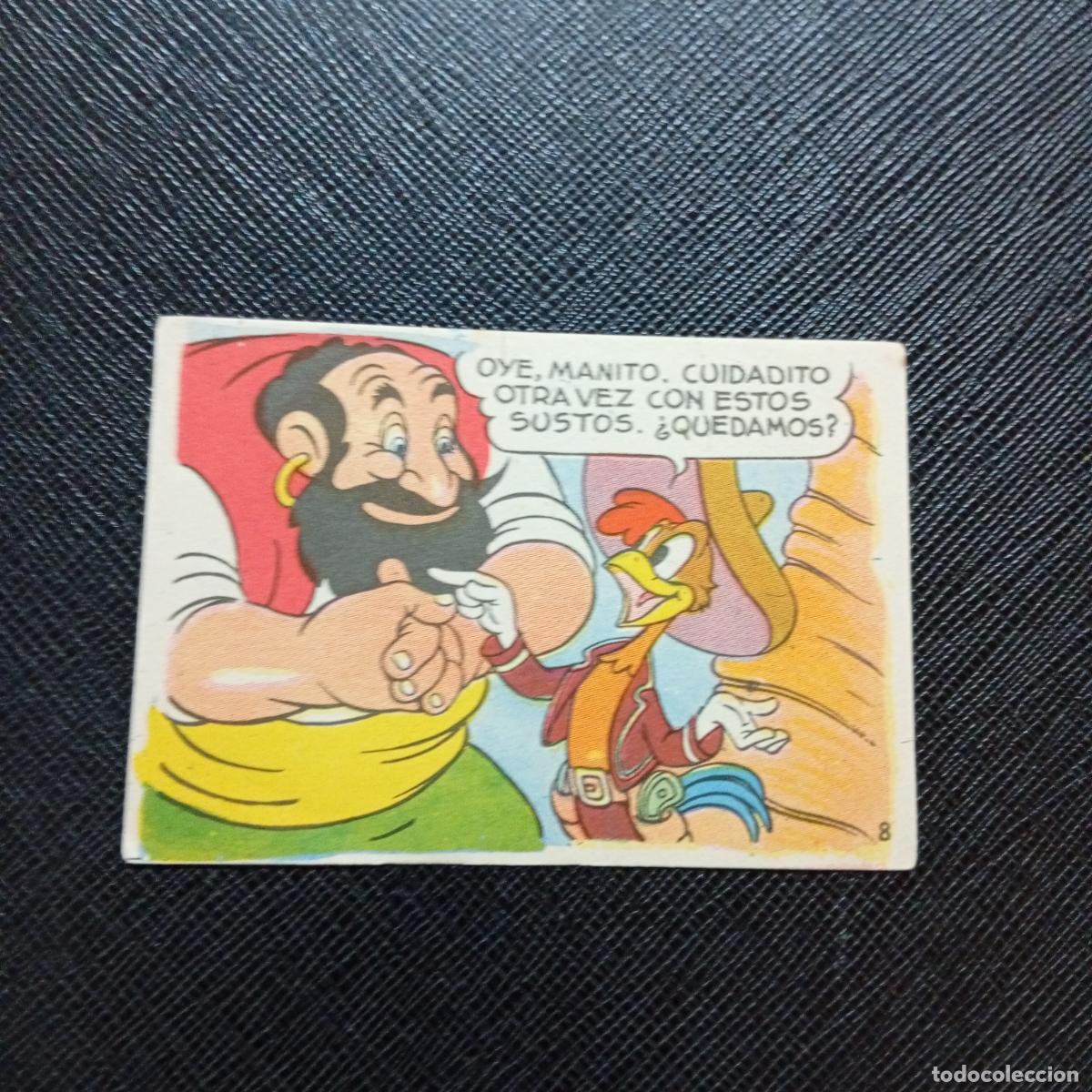 Coleccionismo cromos antiguos: 8 LOS TRES CABALLEROS Y STROMBOLI CHOCOLATES LLOVERAS DISNEY 1948 CROMO - SIN PEGAR - A214 PG298 b