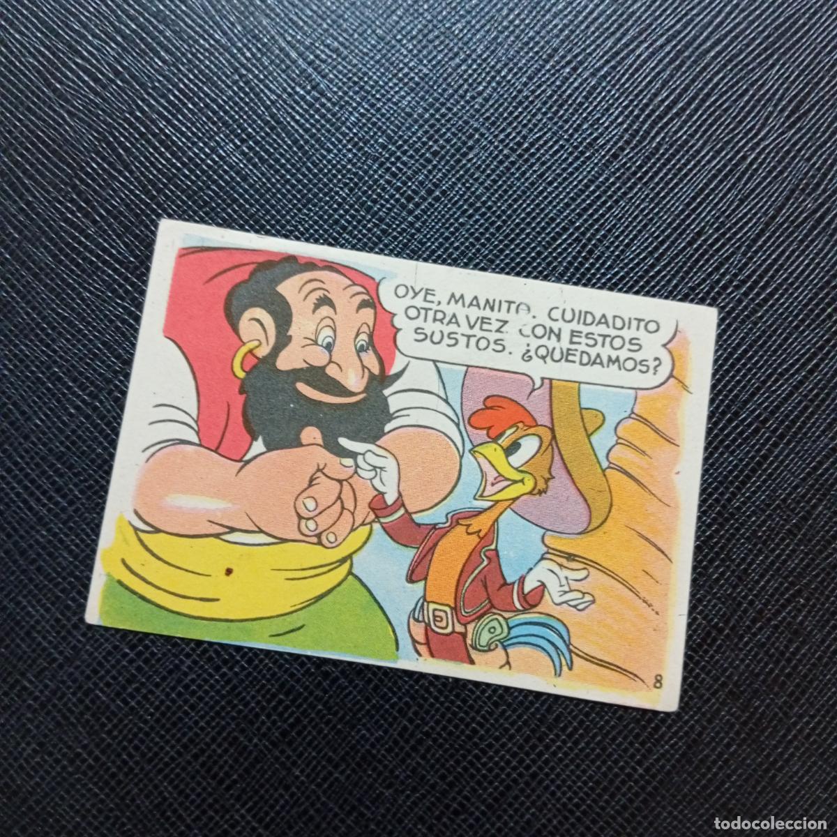 Coleccionismo cromos antiguos: 8 LOS TRES CABALLEROS Y STROMBOLI CHOCOLATES LLOVERAS DISNEY 1948 CROMO - SIN PEGAR - A214 PG307 B
