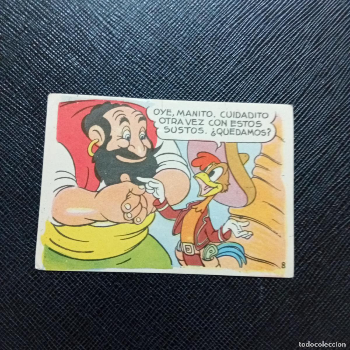 Coleccionismo cromos antiguos: 8 LOS TRES CABALLEROS Y STROMBOLI CHOCOLATES LLOVERAS DISNEY 1948 CROMO - SIN PEGAR - A214 PG316 B