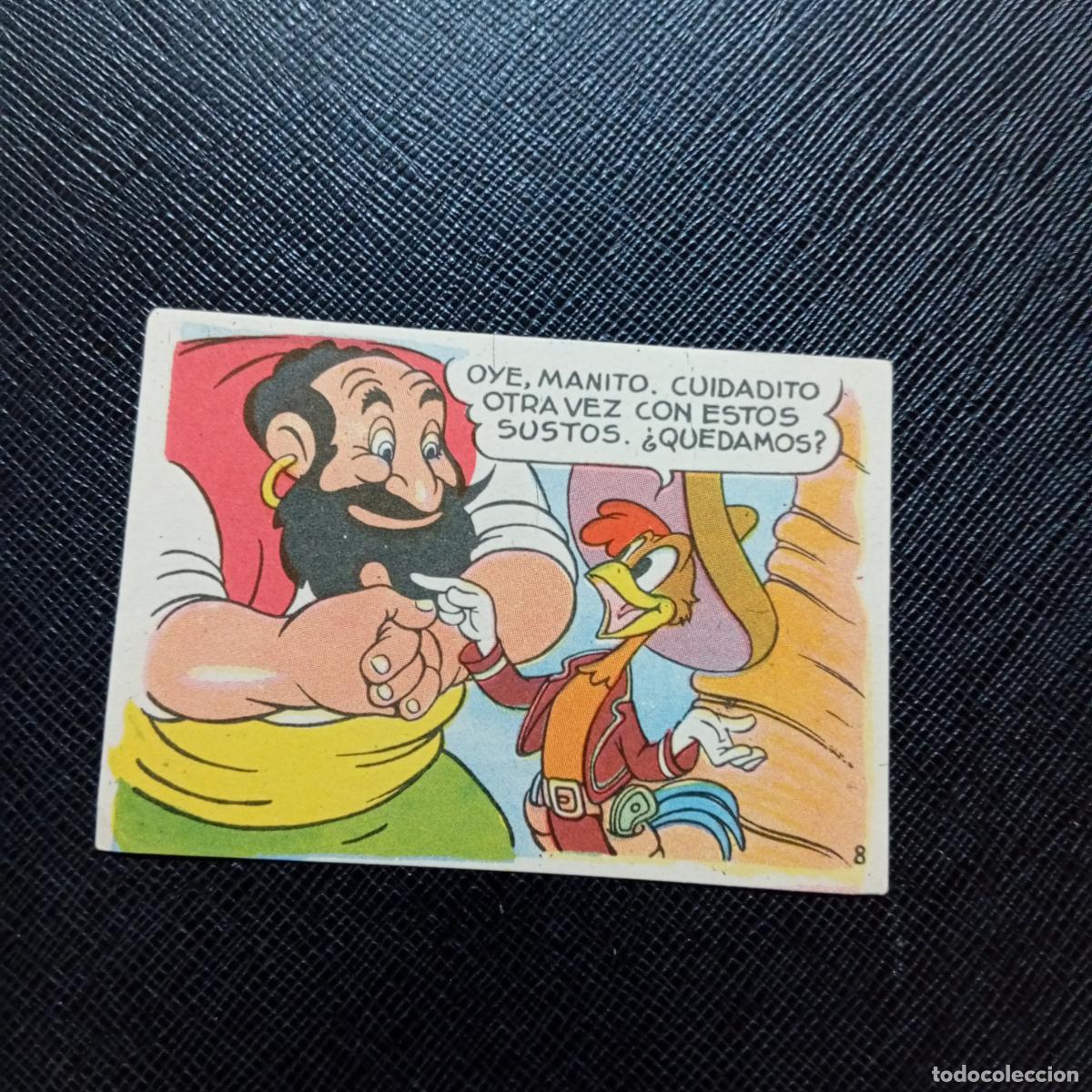 Coleccionismo cromos antiguos: 8 LOS TRES CABALLEROS Y STROMBOLI CHOCOLATES LLOVERAS DISNEY 1948 CROMO - SIN PEGAR - A214 PG325