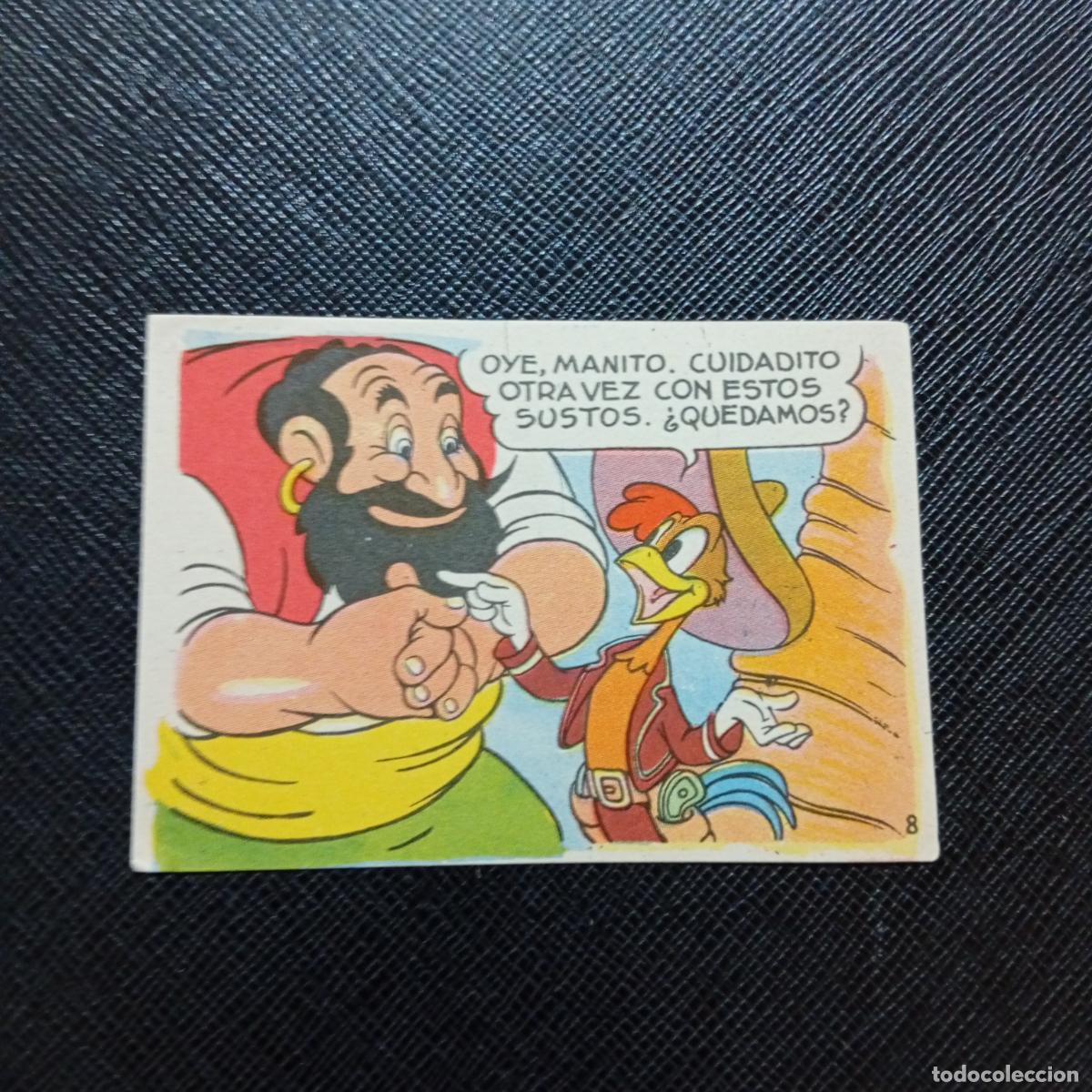 Coleccionismo cromos antiguos: 8 LOS TRES CABALLEROS Y STROMBOLI CHOCOLATES LLOVERAS DISNEY 1948 CROMO - SIN PEGAR - A214 PG325 B