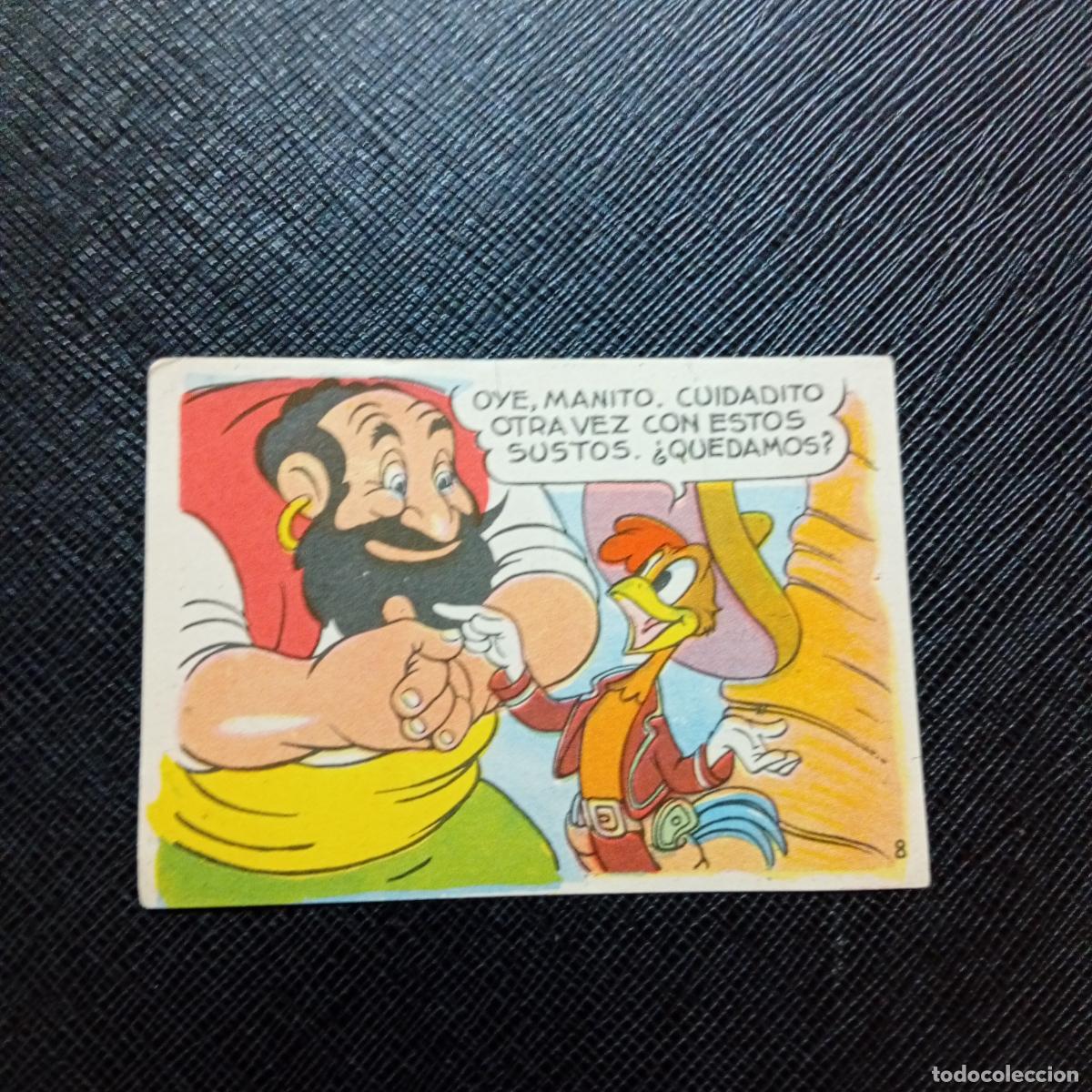 Coleccionismo cromos antiguos: 8 LOS TRES CABALLEROS Y STROMBOLI CHOCOLATES LLOVERAS DISNEY 1948 CROMO - SIN PEGAR - A214 PG334 B