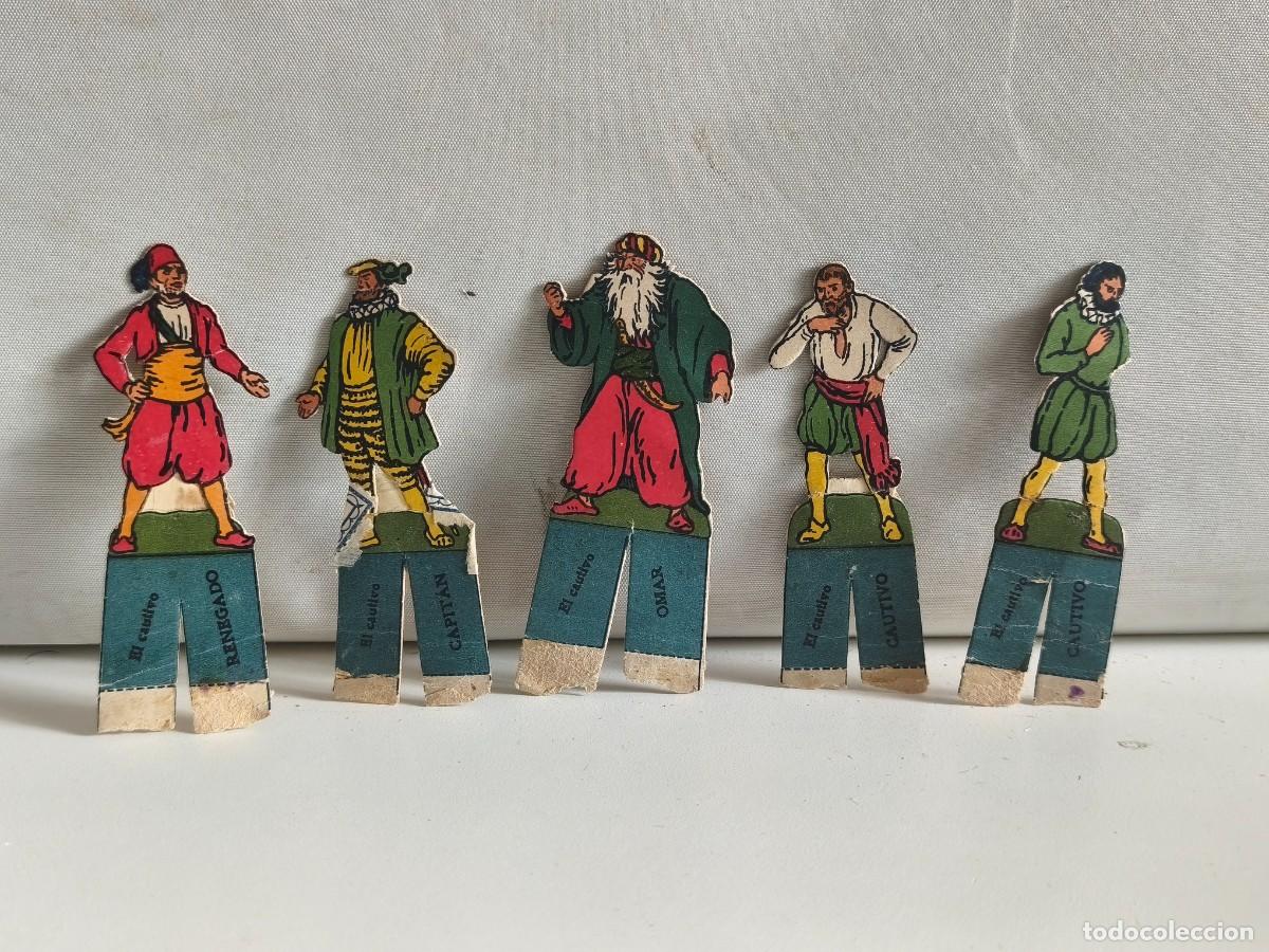 Collectionnisme Cartes &agrave; collectionner anciennes: ANTIGUAS FIGURAS RECORTABLES. EL TEATRO DE LOS NI&Ntilde;OS. EL CAUTIVO. SEIX Y BARRAL.