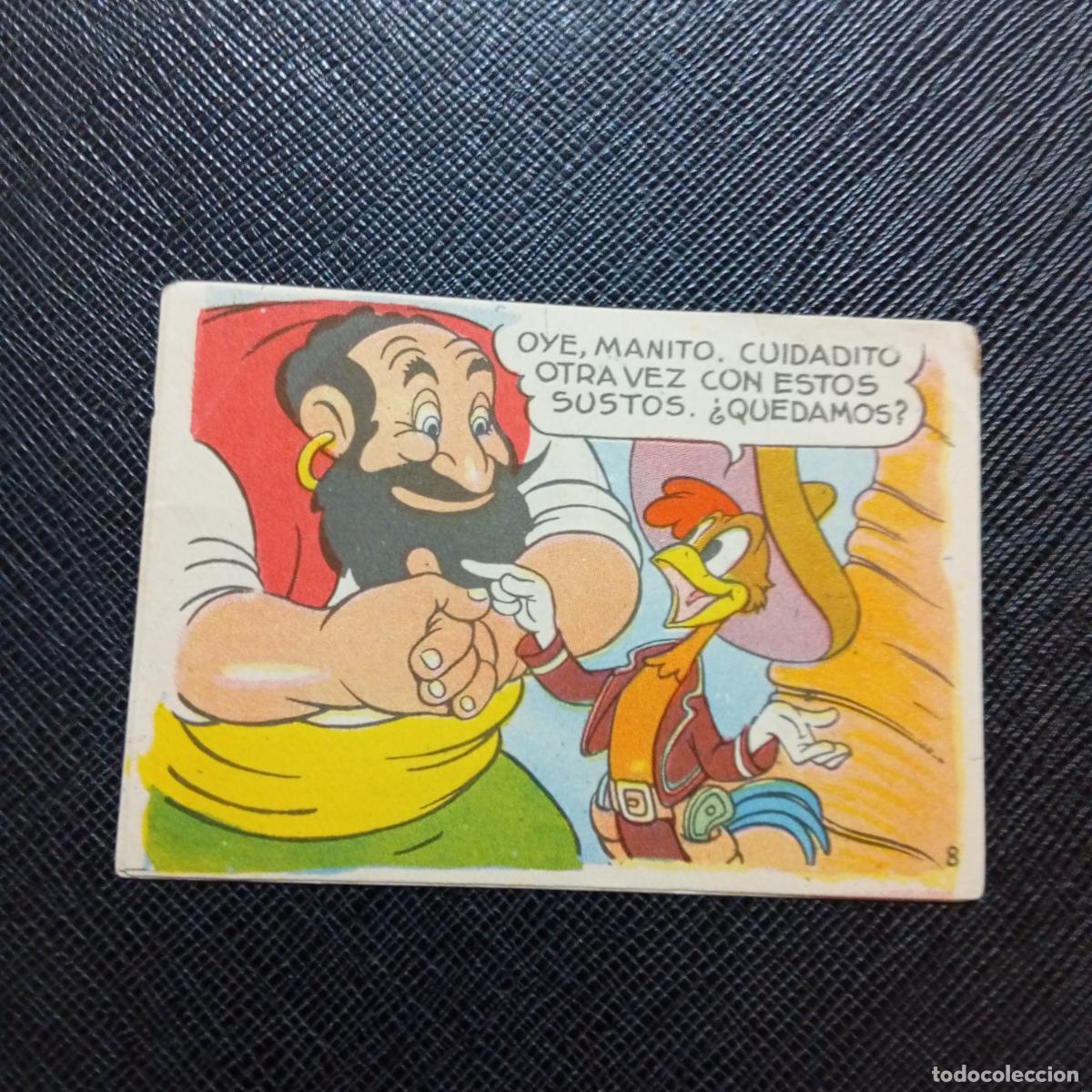 Coleccionismo cromos antiguos: 8 LOS TRES CABALLEROS Y STROMBOLI CHOCOLATES LLOVERAS DISNEY 1948 CROMO - SIN PEGAR - A214 PG388 B