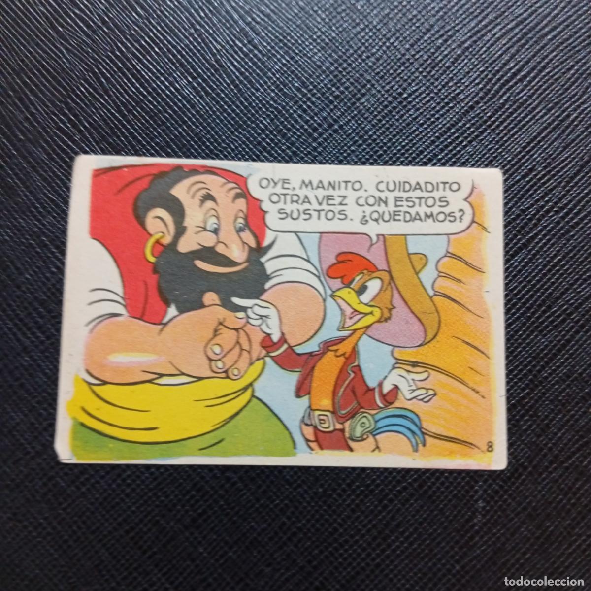 Coleccionismo cromos antiguos: 8 LOS TRES CABALLEROS Y STROMBOLI CHOCOLATES LLOVERAS DISNEY 1948 CROMO - SIN PEGAR - A214 PG415