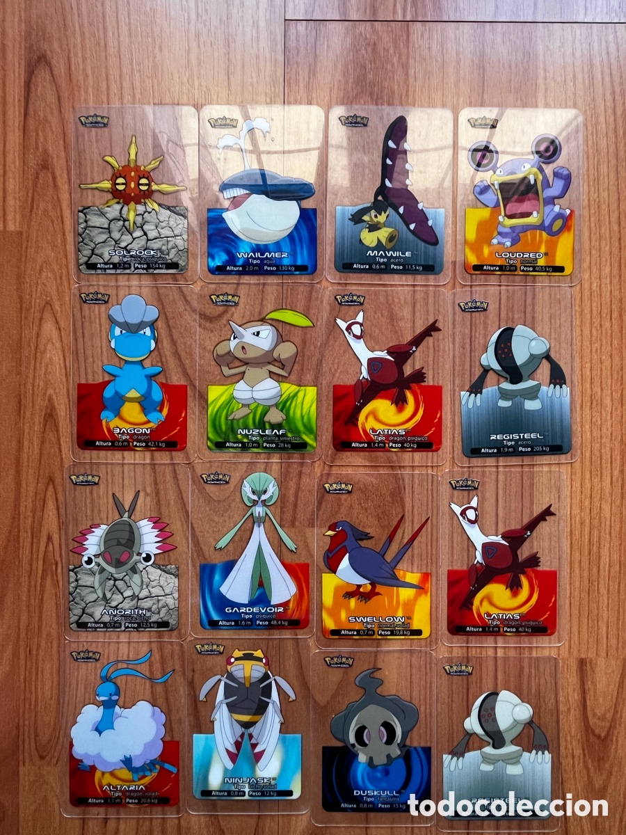 Coleccionismo cromos antiguos: Lote 16 Lamincards Pokemon