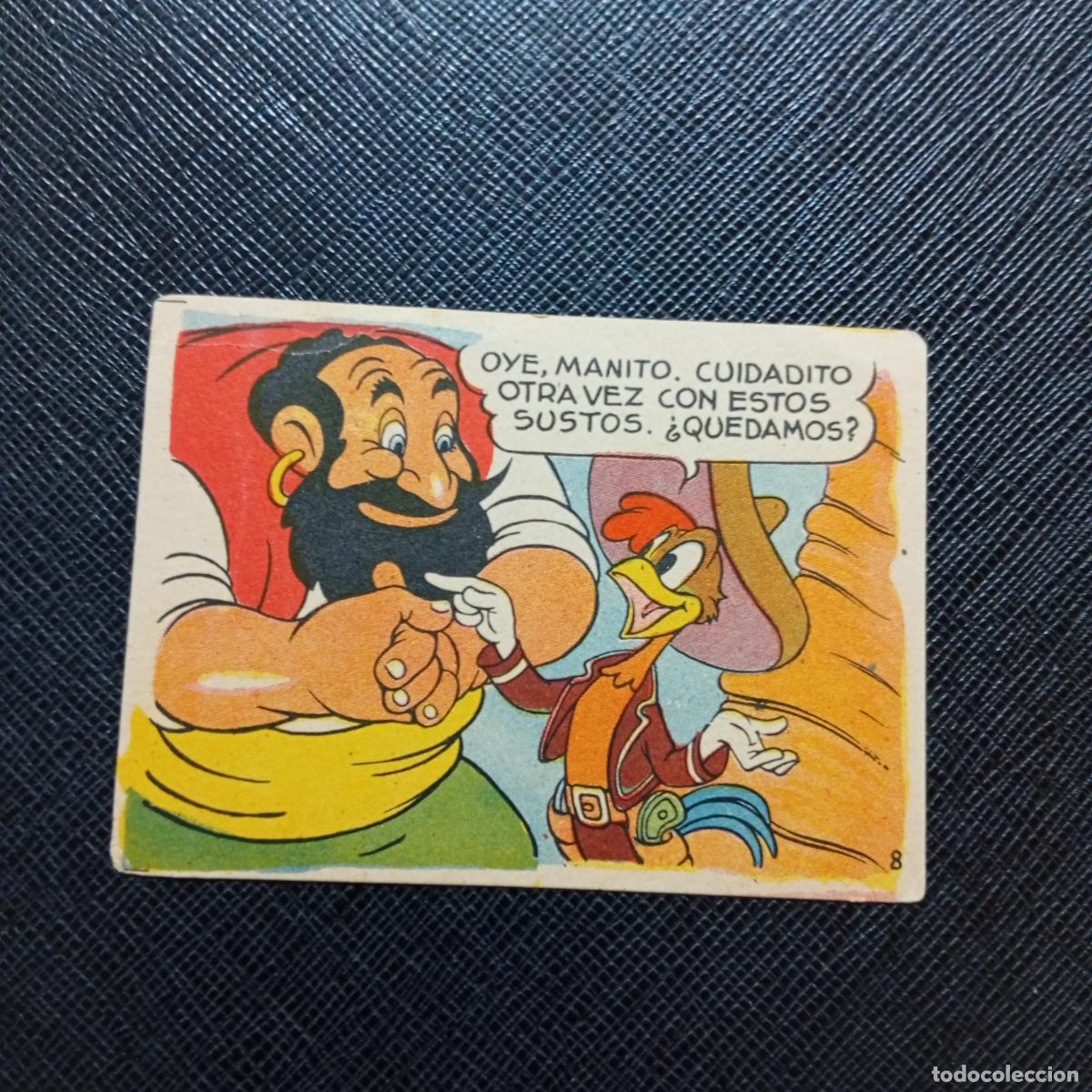 Coleccionismo cromos antiguos: 8 LOS TRES CABALLEROS Y STROMBOLI CHOCOLATES LLOVERAS DISNEY 1948 CROMO - SIN PEGAR - A214 PG424