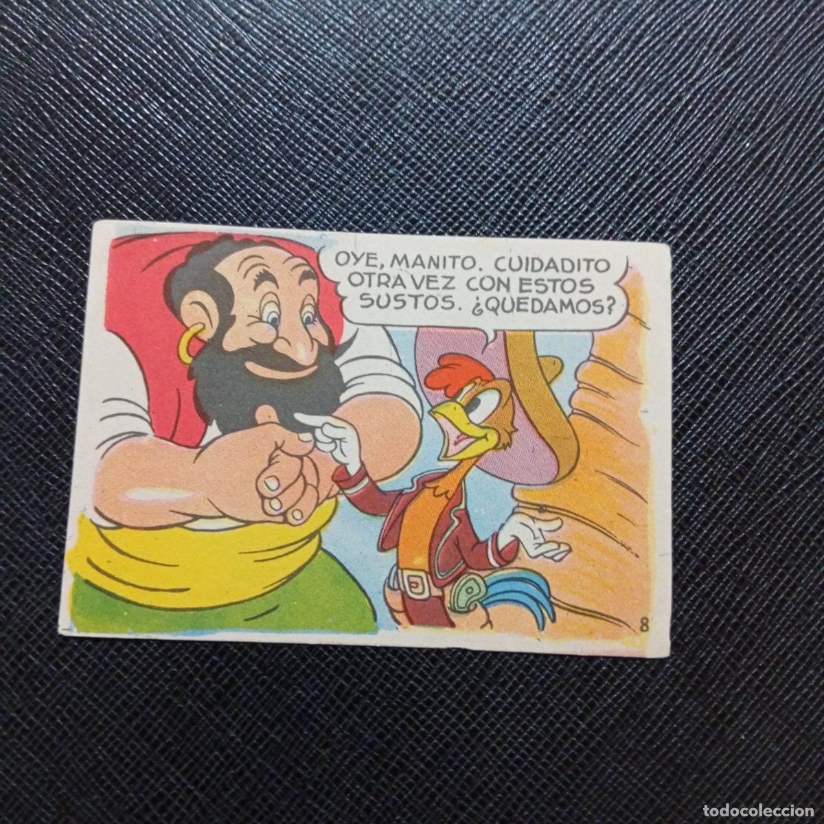 Coleccionismo cromos antiguos: 8 LOS TRES CABALLEROS Y STROMBOLI CHOCOLATES LLOVERAS DISNEY 1948 CROMO - SIN PEGAR - A214 PG433