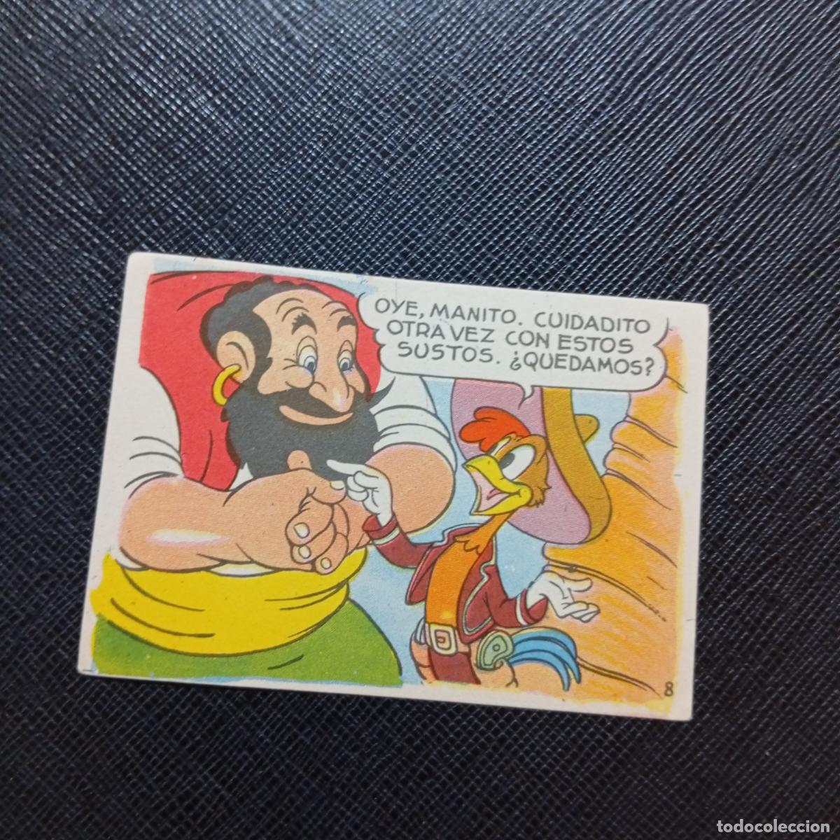 Coleccionismo cromos antiguos: 8 LOS TRES CABALLEROS Y STROMBOLI CHOCOLATES LLOVERAS DISNEY 1948 CROMO - SIN PEGAR - A214 PG433 B