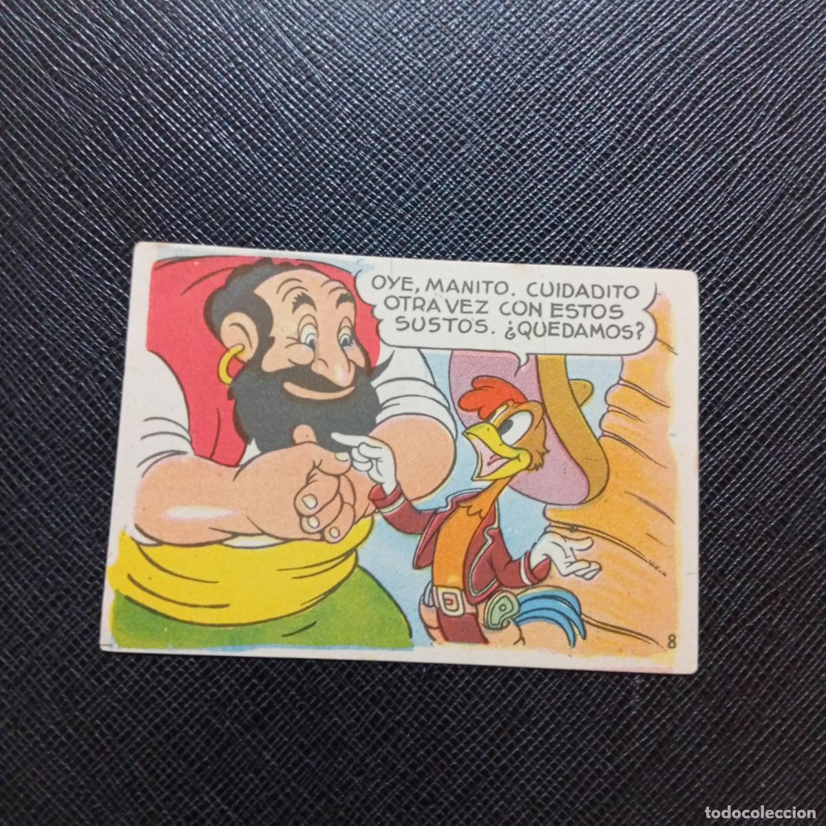 Coleccionismo cromos antiguos: 8 LOS TRES CABALLEROS Y STROMBOLI CHOCOLATES LLOVERAS DISNEY 1948 CROMO - SIN PEGAR - A214 PG442 B