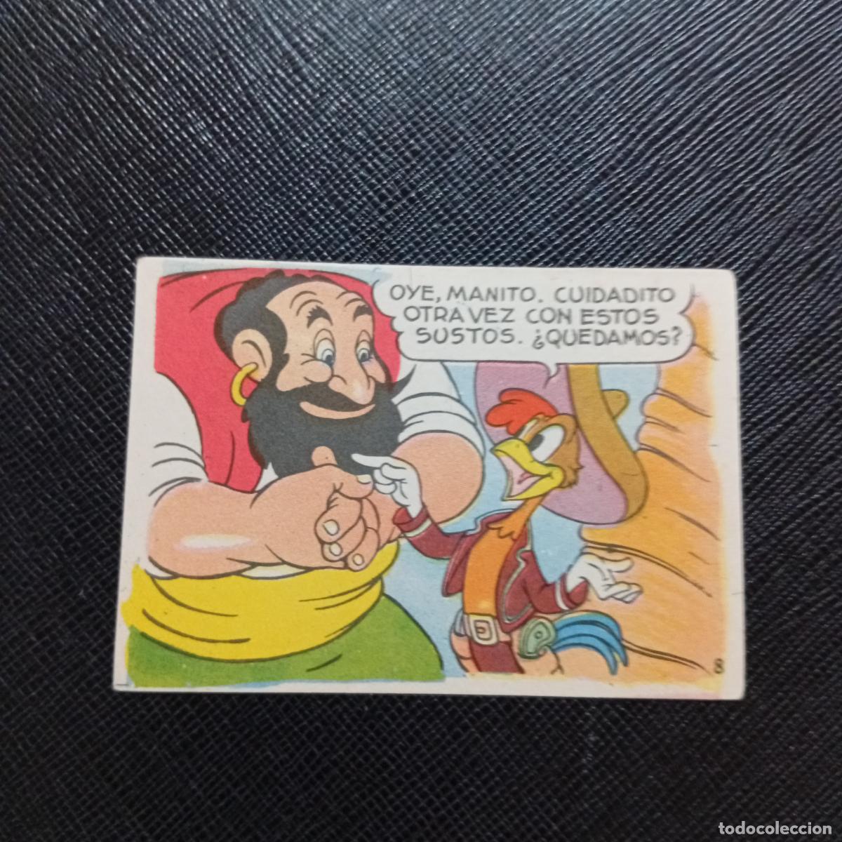 Coleccionismo cromos antiguos: 8 LOS TRES CABALLEROS Y STROMBOLI CHOCOLATES LLOVERAS DISNEY 1948 CROMO - SIN PEGAR - A214 PG451