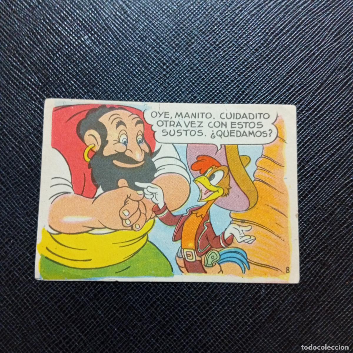 Coleccionismo cromos antiguos: 8 LOS TRES CABALLEROS Y STROMBOLI CHOCOLATES LLOVERAS DISNEY 1948 CROMO - SIN PEGAR - A214 PG460