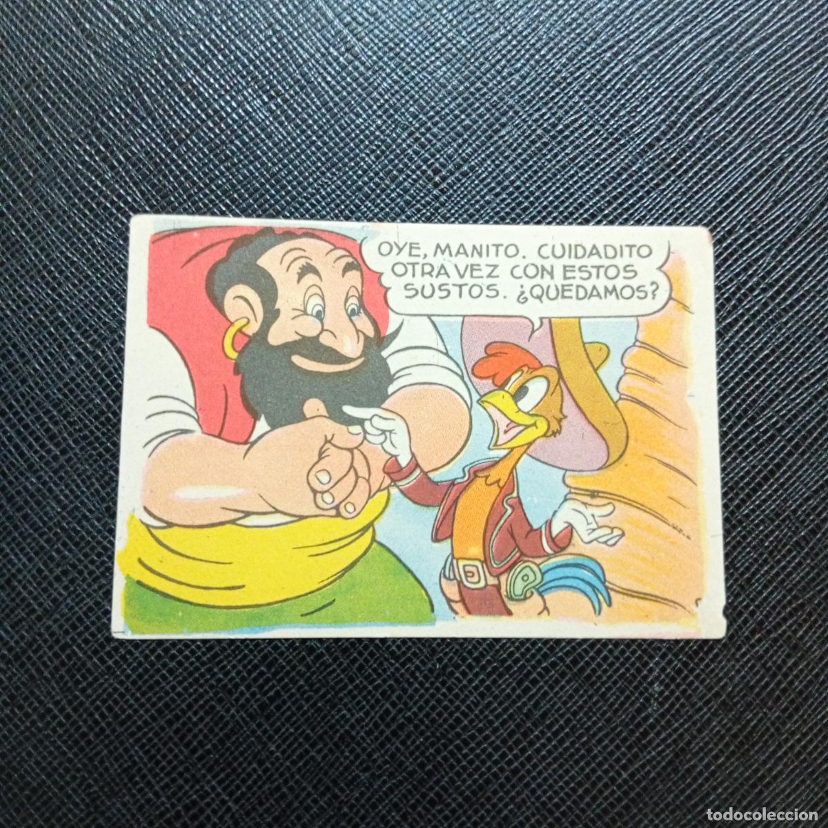 Coleccionismo cromos antiguos: 8 LOS TRES CABALLEROS Y STROMBOLI CHOCOLATES LLOVERAS DISNEY 1948 CROMO - SIN PEGAR - A214 PG487