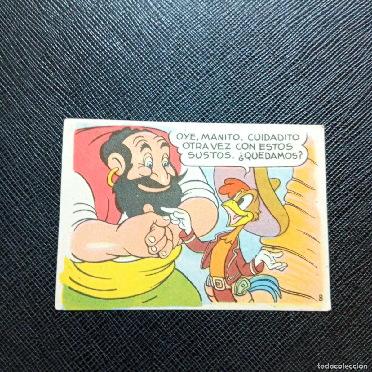 Coleccionismo cromos antiguos: 8 LOS TRES CABALLEROS Y STROMBOLI CHOCOLATES LLOVERAS DISNEY 1948 CROMO - SIN PEGAR - A214 PG496