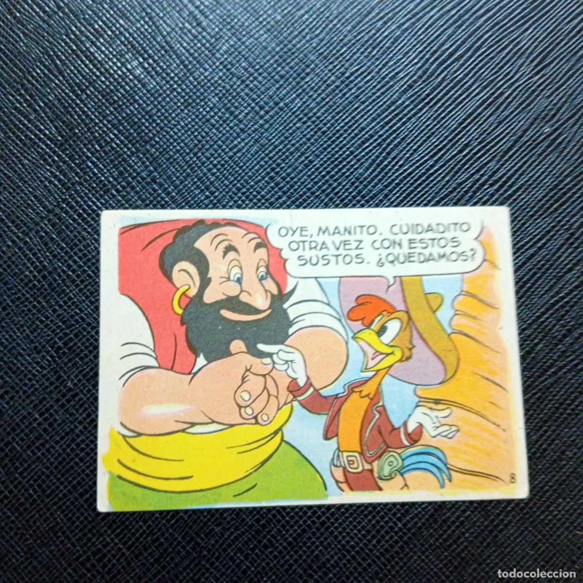 Coleccionismo cromos antiguos: 8 LOS TRES CABALLEROS Y STROMBOLI CHOCOLATES LLOVERAS DISNEY 1948 CROMO - SIN PEGAR - A214 PG514