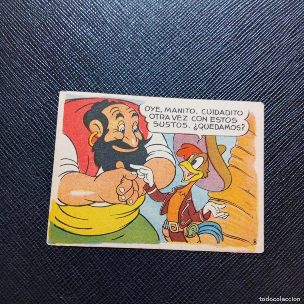 Coleccionismo cromos antiguos: 8 LOS TRES CABALLEROS Y STROMBOLI CHOCOLATES LLOVERAS DISNEY 1948 CROMO - SIN PEGAR - A214 PG523