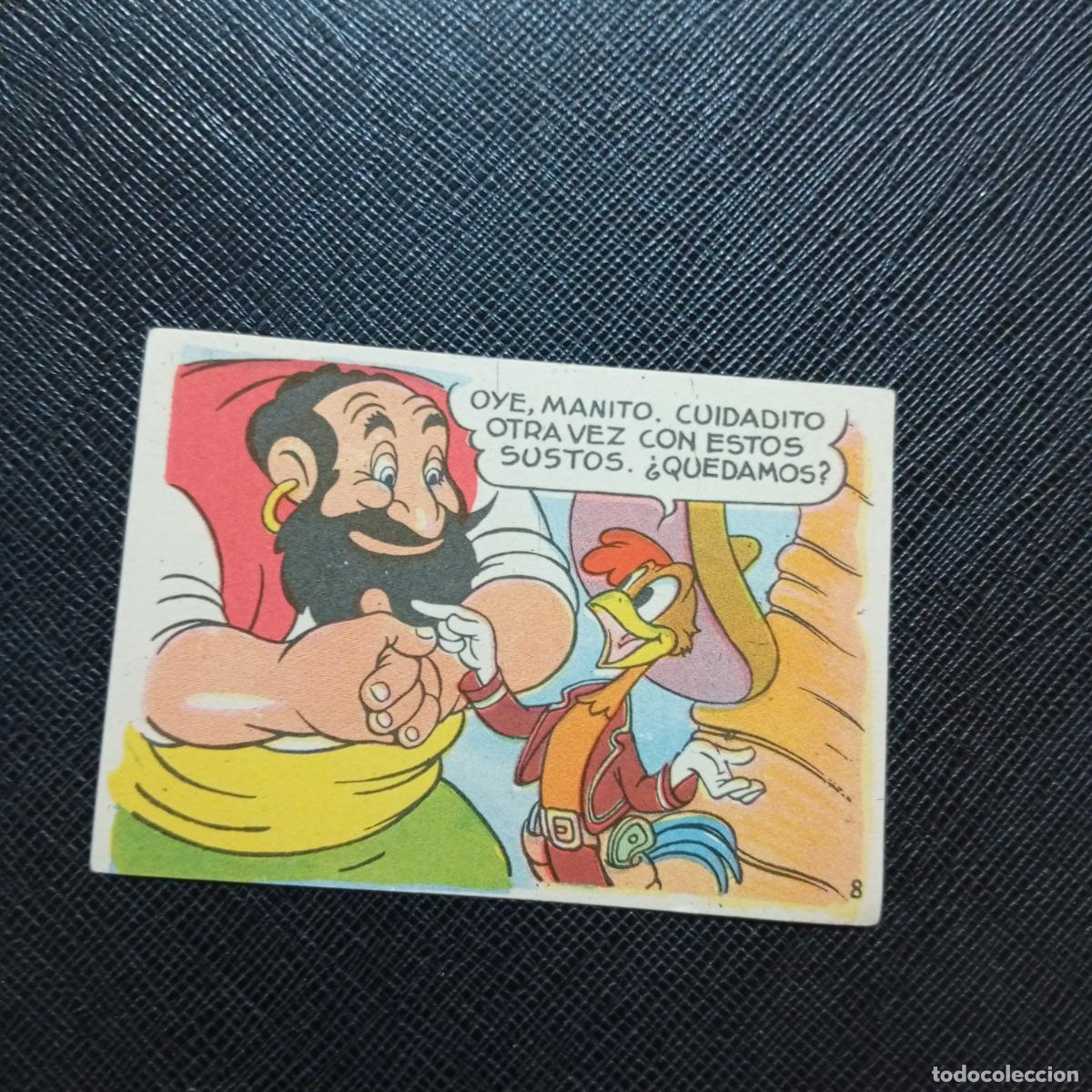 Coleccionismo cromos antiguos: 8 LOS TRES CABALLEROS Y STROMBOLI CHOCOLATES LLOVERAS DISNEY 1948 CROMO - SIN PEGAR - A214 PG532