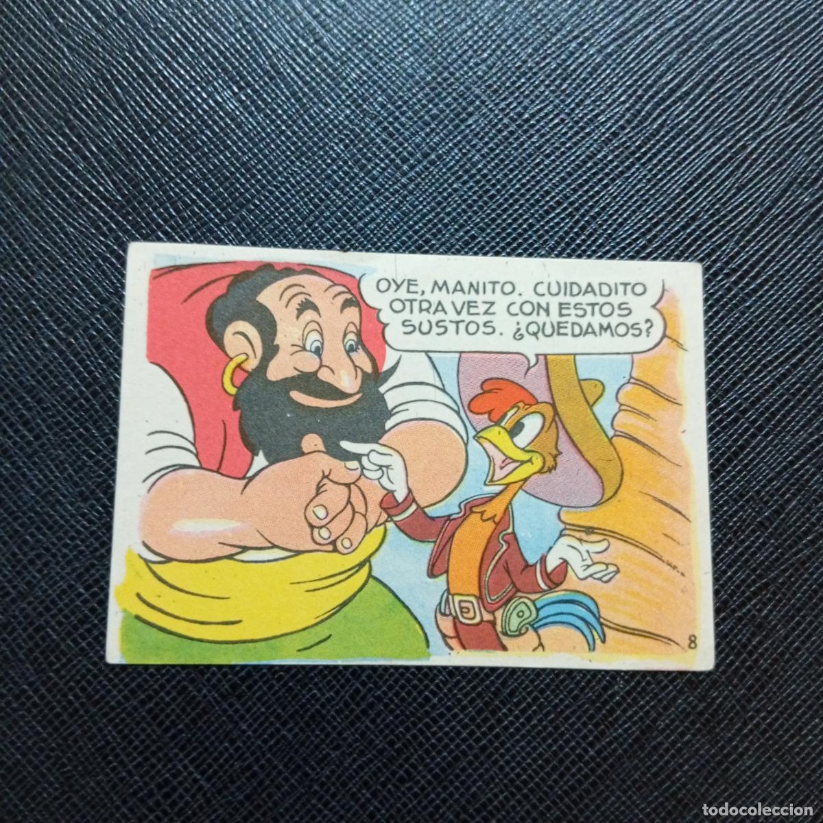 Coleccionismo cromos antiguos: 8 LOS TRES CABALLEROS Y STROMBOLI CHOCOLATES LLOVERAS DISNEY 1948 CROMO - SIN PEGAR - A214 PG532