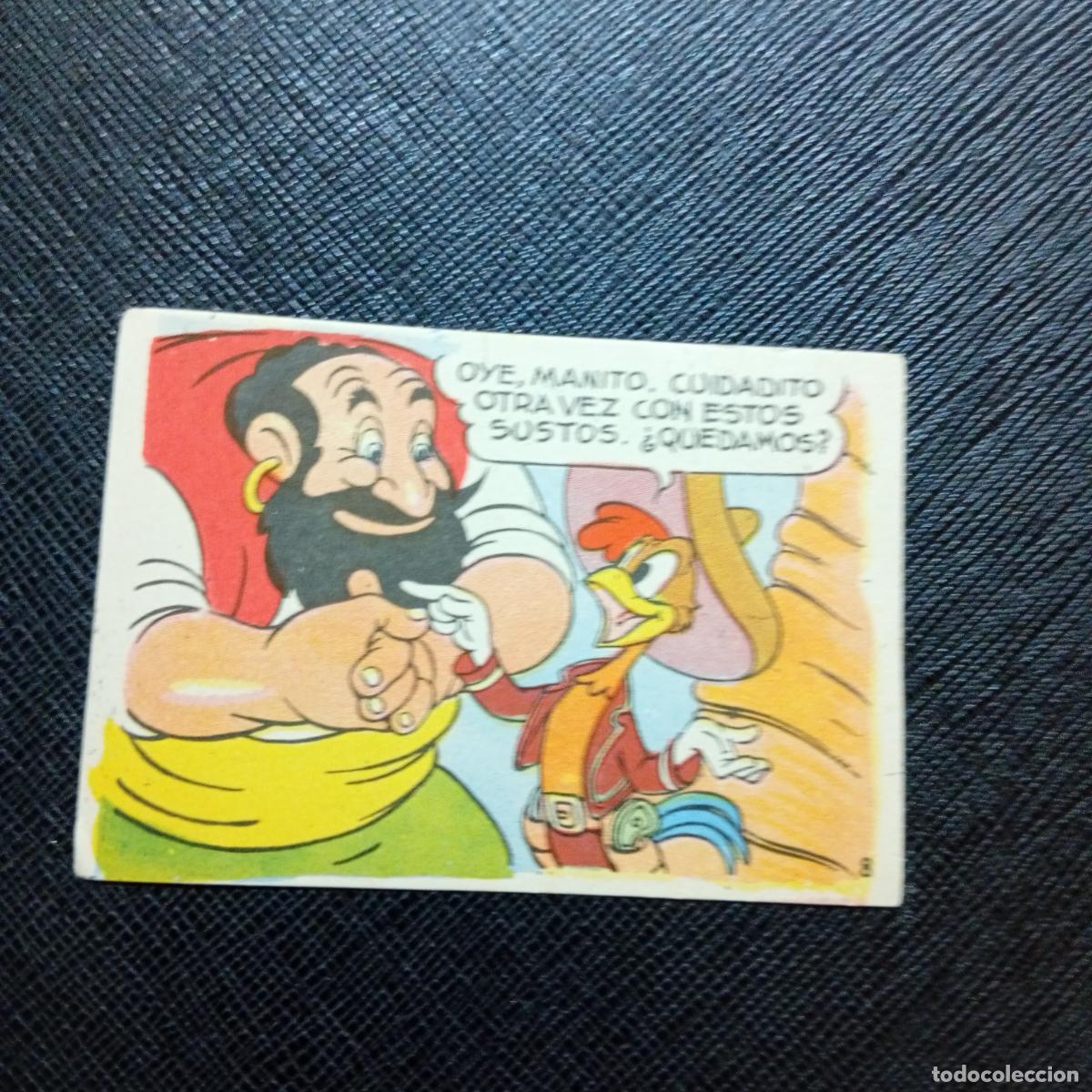 Coleccionismo cromos antiguos: 8 LOS TRES CABALLEROS Y STROMBOLI CHOCOLATES LLOVERAS DISNEY 1948 CROMO - SIN PEGAR - A214 PG532