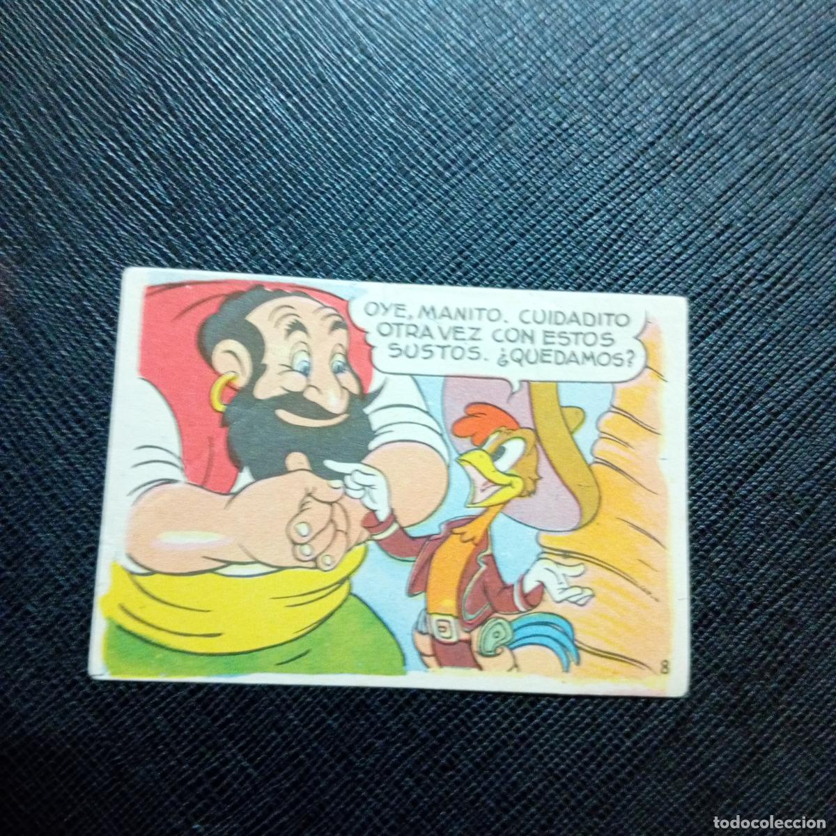 Coleccionismo cromos antiguos: 8 LOS TRES CABALLEROS Y STROMBOLI CHOCOLATES LLOVERAS DISNEY 1948 CROMO - SIN PEGAR - A214 PG532